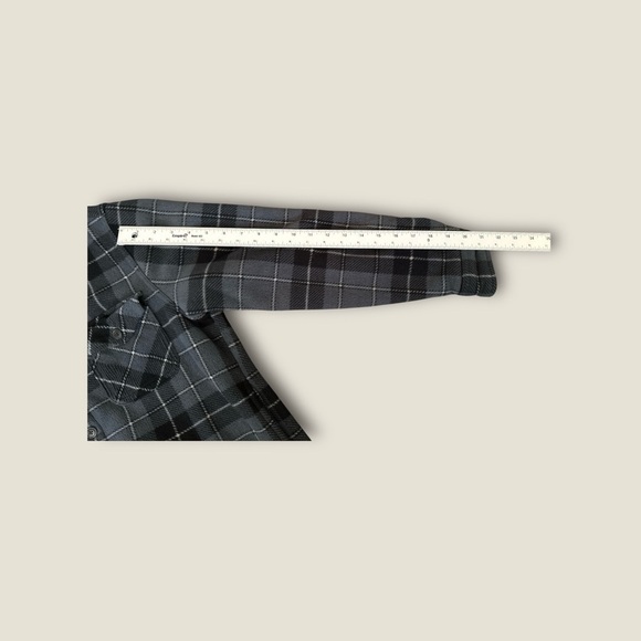 Freedom Foundry Men’s Sherpa Lined Flannel Shirt Jacket Gray Black Plaid Size S/ - Picture 6 of 6